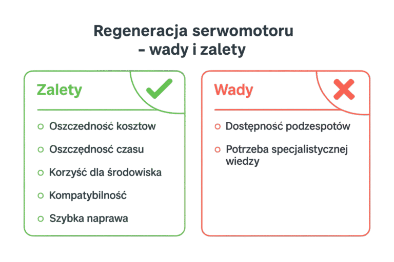 Regeneracja serwomotoru - wady i zalety