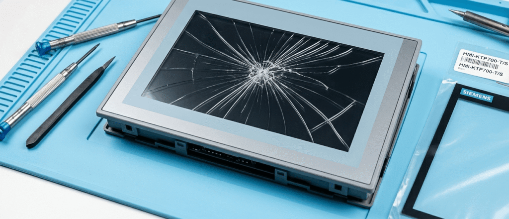 Czy pęknięty dotyk to wyrok dla urządzenia? Naprawa paneli HMI