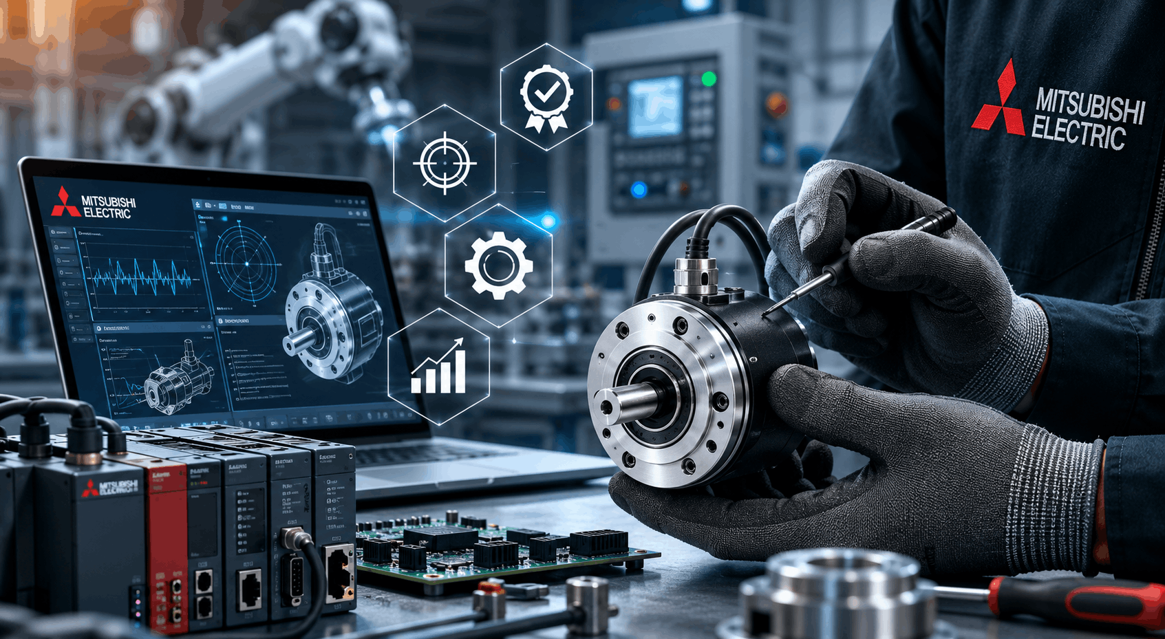 Integrator systemów Mitsubishi Electric – dlaczego certyfikacja serwisu ma istotne znaczenie dla ciągłości produkcji?